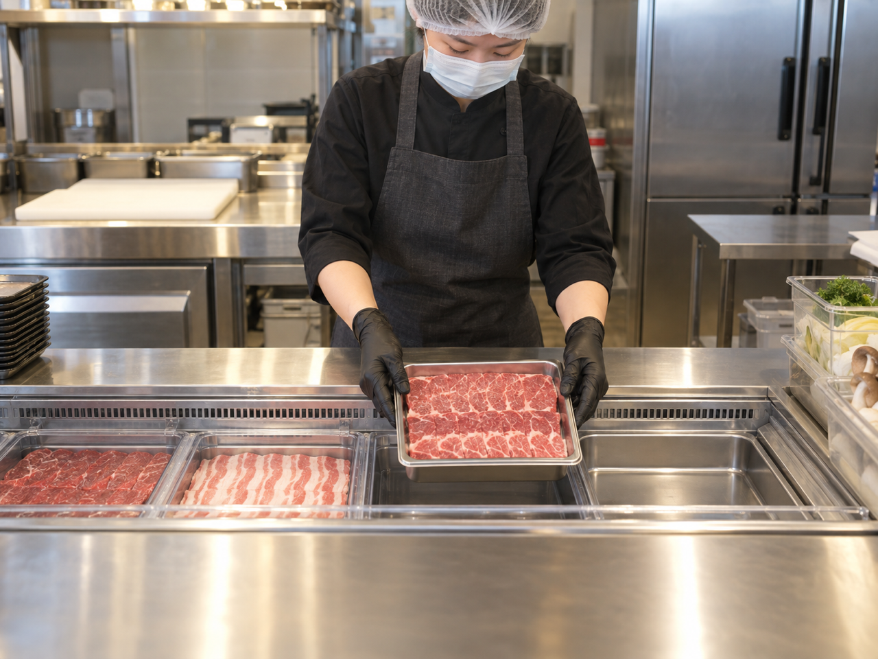 補餐示意圖：吃到飽品項補餐時限與份量
